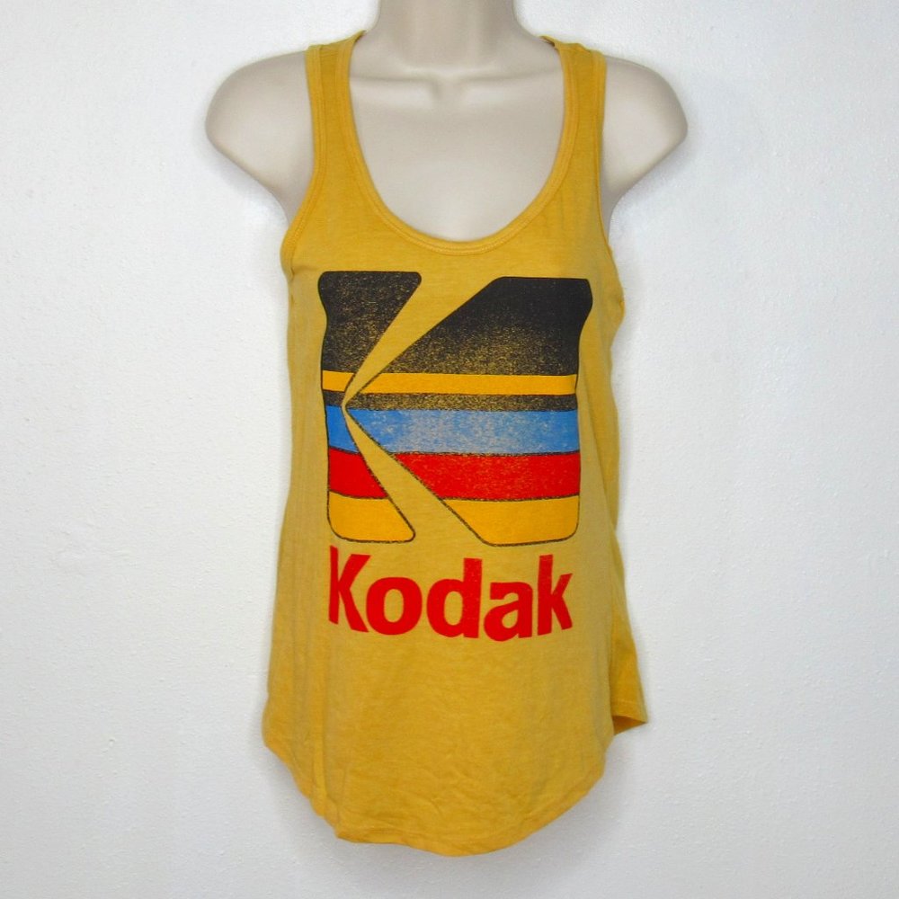 Juniors Vintage Kodak Graphic Print Muscle Tank Top - Picture 2 of 3